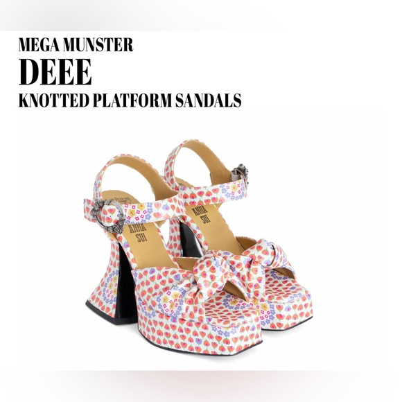 Fluevog x Anna Sui Munster Sandals 8 - Picture 1 of 7